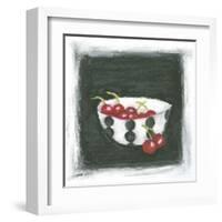 Cherries in Bowl-Chariklia Zarris-Framed Art Print