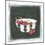 Cherries in Bowl-Chariklia Zarris-Mounted Art Print