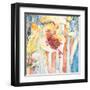 Cherries on White Plate-Unknown Trevena-Framed Art Print