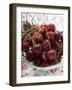 Cherries with Drops of Water in Wire Basket-Foodcollection-Framed Photographic Print
