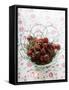 Cherries with Drops of Water in Wire Basket-Foodcollection-Framed Stretched Canvas