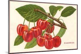 Cherries-null-Mounted Art Print