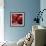 Cherries-null-Framed Art Print displayed on a wall