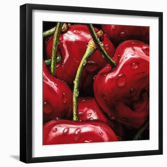 Cherries-null-Framed Art Print