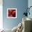 Cherries-null-Framed Art Print displayed on a wall