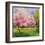 Cherry Blooms I-Blue Fish-Framed Art Print