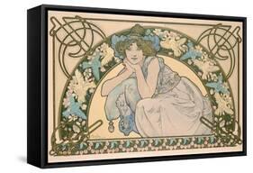 Cherry Blossom, 1898-Alphonse Mucha-Framed Stretched Canvas