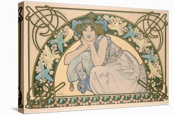 Cherry Blossom, 1898-Alphonse Mucha-Stretched Canvas