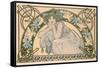 Cherry Blossom, 1898-Alphonse Mucha-Framed Stretched Canvas