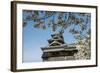 Cherry Blossom and Kumamoto Japanese Castle, Kumamoto, Kyushu, Japan, Asia-Michael Runkel-Framed Photographic Print