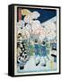 Cherry Blossom at Asakura-Ando Hiroshige-Framed Stretched Canvas