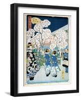 Cherry Blossom at Asakura-Ando Hiroshige-Framed Giclee Print