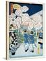 Cherry Blossom at Asakura-Ando Hiroshige-Stretched Canvas