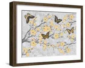 Cherry Blossom Bflies-Diane Stimson-Framed Art Print