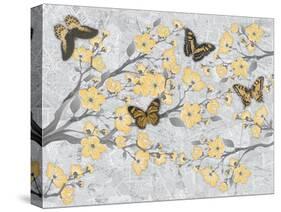 Cherry Blossom Bflies-Diane Stimson-Stretched Canvas
