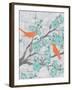 Cherry Blossom Birds 5-Diane Stimson-Framed Art Print