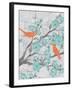 Cherry Blossom Birds 5-Diane Stimson-Framed Art Print