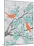 Cherry Blossom Birds 5-Diane Stimson-Mounted Art Print