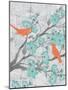 Cherry Blossom Birds 5-Diane Stimson-Mounted Art Print