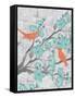 Cherry Blossom Birds 5-Diane Stimson-Framed Stretched Canvas