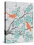 Cherry Blossom Birds 5-Diane Stimson-Stretched Canvas