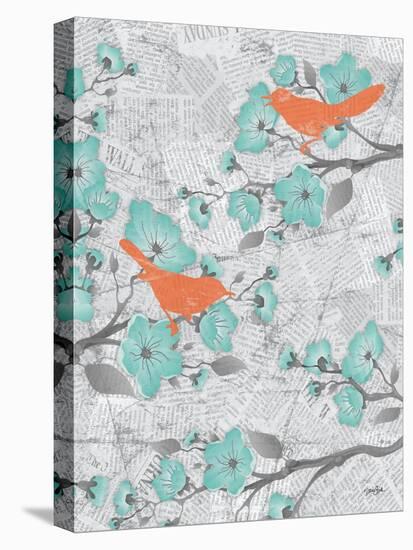 Cherry Blossom Birds 6-Diane Stimson-Stretched Canvas