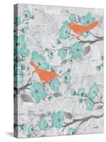 Cherry Blossom Birds 6-Diane Stimson-Stretched Canvas