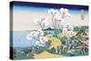 Cherry Blossom Festival-Katsushika Hokusai-Stretched Canvas