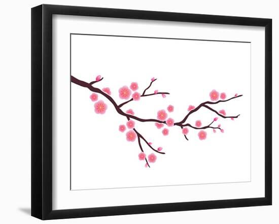 Cherry Blossom In Spring Time-photosoup-Framed Art Print