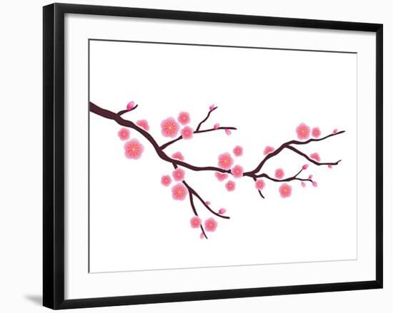 Cherry Blossom In Spring Time-photosoup-Framed Art Print
