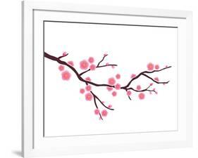 Cherry Blossom In Spring Time-photosoup-Framed Art Print