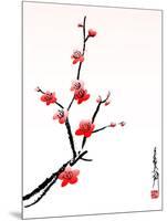 Cherry Blossom Painting-shadow216-Mounted Art Print