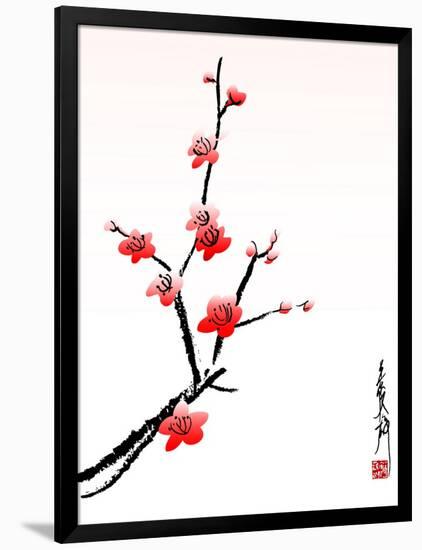 Cherry Blossom Painting-shadow216-Framed Art Print