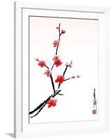 Cherry Blossom Painting-shadow216-Framed Art Print