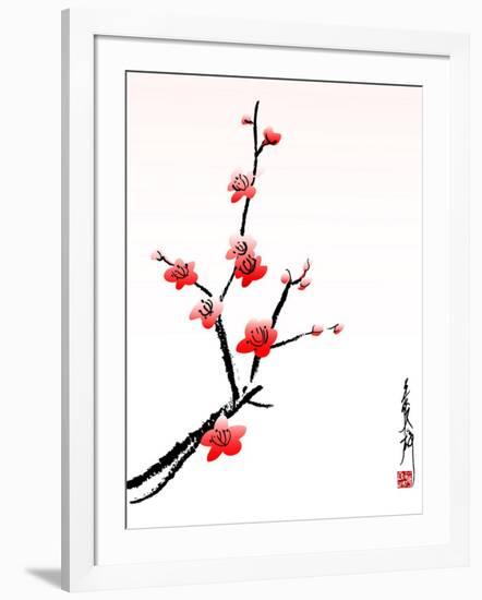 Cherry Blossom Painting-shadow216-Framed Art Print