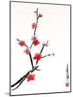 Cherry Blossom Painting-shadow216-Mounted Art Print