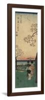 Cherry Blossom Viewing at Gotenyama, March 1852-Utagawa Hiroshige-Framed Premium Giclee Print
