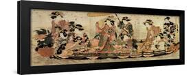 Cherry Blossom Viewing (Hanam), Early 19th Century-Kitagawa Utamaro II-Framed Giclee Print