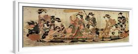 Cherry Blossom Viewing (Hanam), Early 19th Century-Kitagawa Utamaro II-Framed Giclee Print