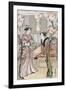 Cherry Blossom Viewing Month, Japanese Wood-Cut Print-Lantern Press-Framed Art Print