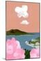 Cherry blossoms and harbors-Hiroyuki Izutsu-Mounted Giclee Print