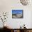 Cherry Blossoms and Himeji Castle-null-Framed Stretched Canvas displayed on a wall