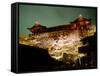 Cherry Blossoms and Kiyomizu Temple-null-Framed Stretched Canvas