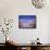 Cherry Blossoms and Mountains-null-Framed Stretched Canvas displayed on a wall
