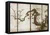 Cherry Blossoms and Pheasant-null-Framed Stretched Canvas