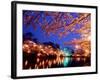 Cherry Blossoms and Takada Castle-null-Framed Photographic Print