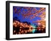 Cherry Blossoms and Takada Castle-null-Framed Photographic Print