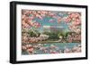 Cherry Blossoms and Tidal Basin-null-Framed Premium Giclee Print