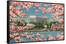 Cherry Blossoms and Tidal Basin-null-Framed Stretched Canvas