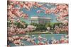 Cherry Blossoms and Tidal Basin-null-Stretched Canvas